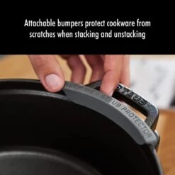 Staub Stackable Cocotte, Braiser, And Grill Pan With Lid | Black -Kitchen Tools Shop 61r9pr0skol. ac sl1280