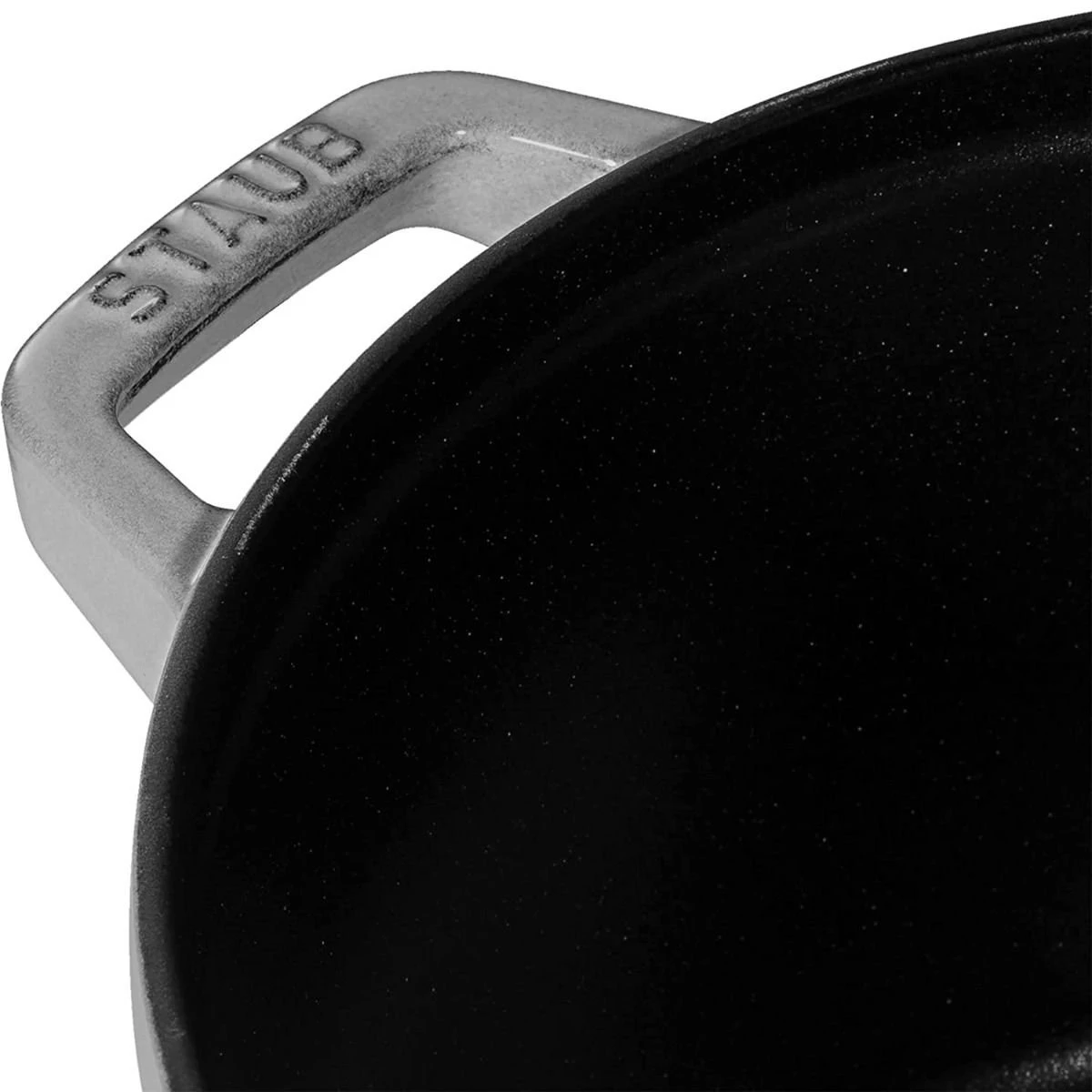 Staub Stackable Cocotte, Braiser, And Grill Pan With Lid | Graphite Grey 9 Staub Stackable Cocotte, Braiser, And Grill Pan With Lid | Graphite Grey - Image 9