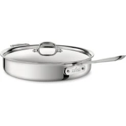 All-Clad D3 Stainless Steel 6-Quart Saute Pan With Lid