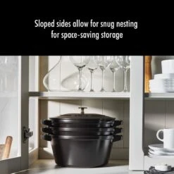 Staub Stackable Cocotte, Braiser, And Grill Pan With Lid | Black -Kitchen Tools Shop 61vxnhtqrwl. ac sl1280