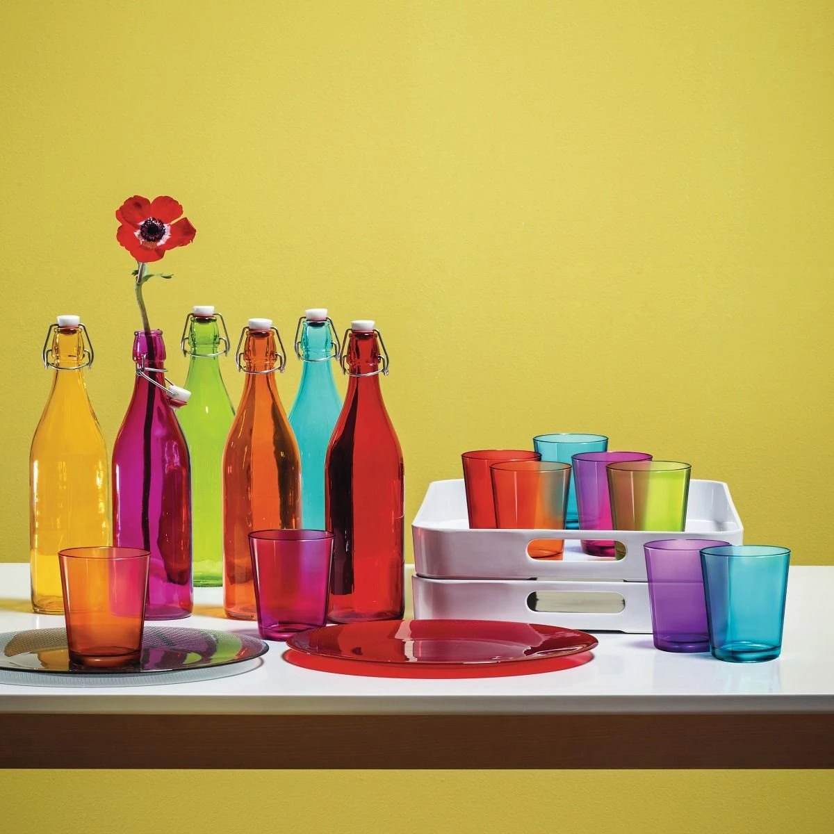 Bormioli Rocco 33.75oz Swing Top Giara Glass Bottle | Lime Green 2 Bormioli Rocco 33.75oz Swing Top Giara Glass Bottle | Lime Green - Image 2