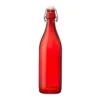 Bormioli Rocco 33.75oz Swing Top Giara Glass Bottle | Red