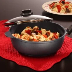 Swiss Diamond | HD Sauté Pan With Lid - 9.5" (3.2 Qt.) -Kitchen Tools Shop 6724c food 2017 10 27 20 11 39 utc