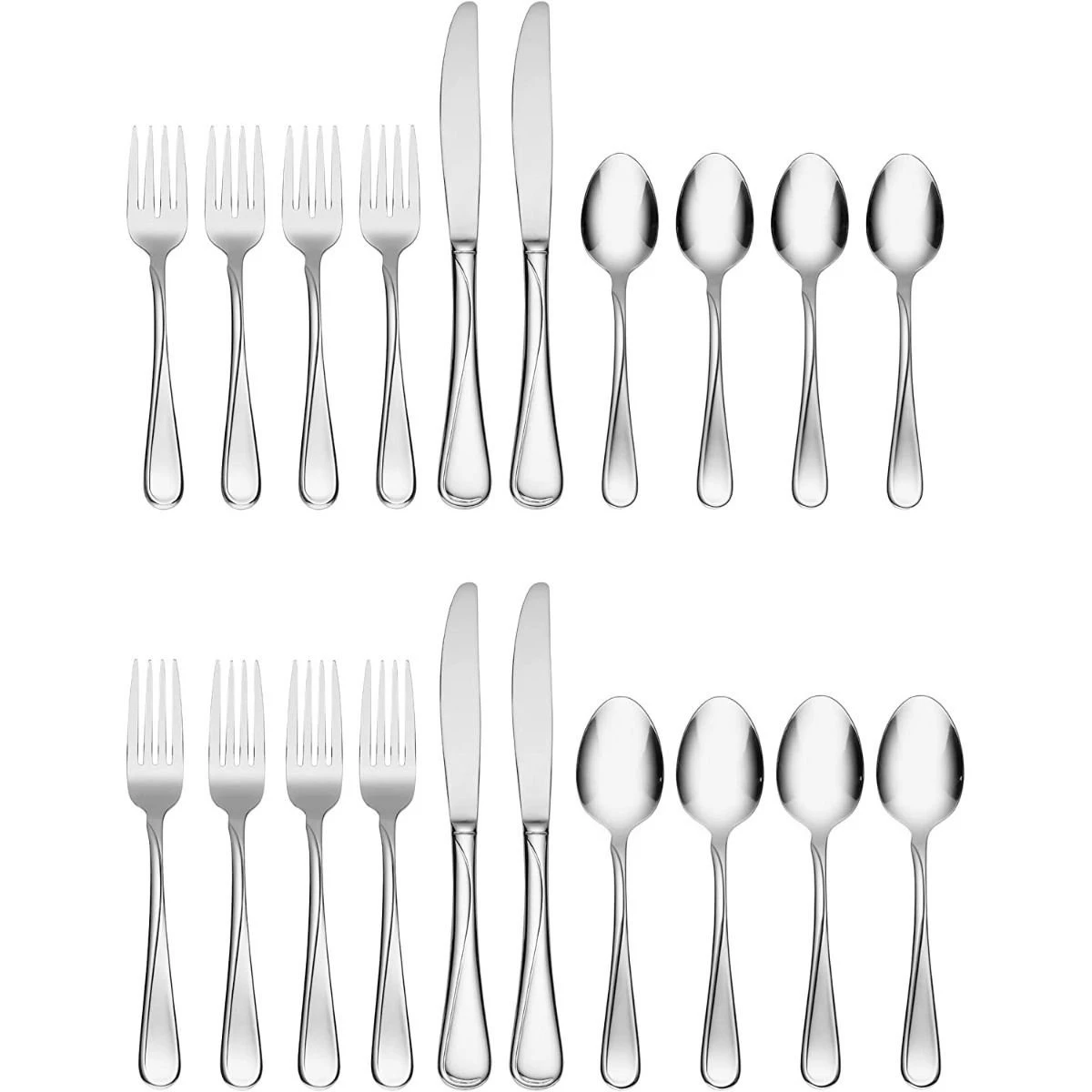 Oneida 18/0 Stainless Steel 20-Piece Flatware Set | Flight 3 Oneida 18/0 Stainless Steel 20-Piece Flatware Set | Flight - Image 3