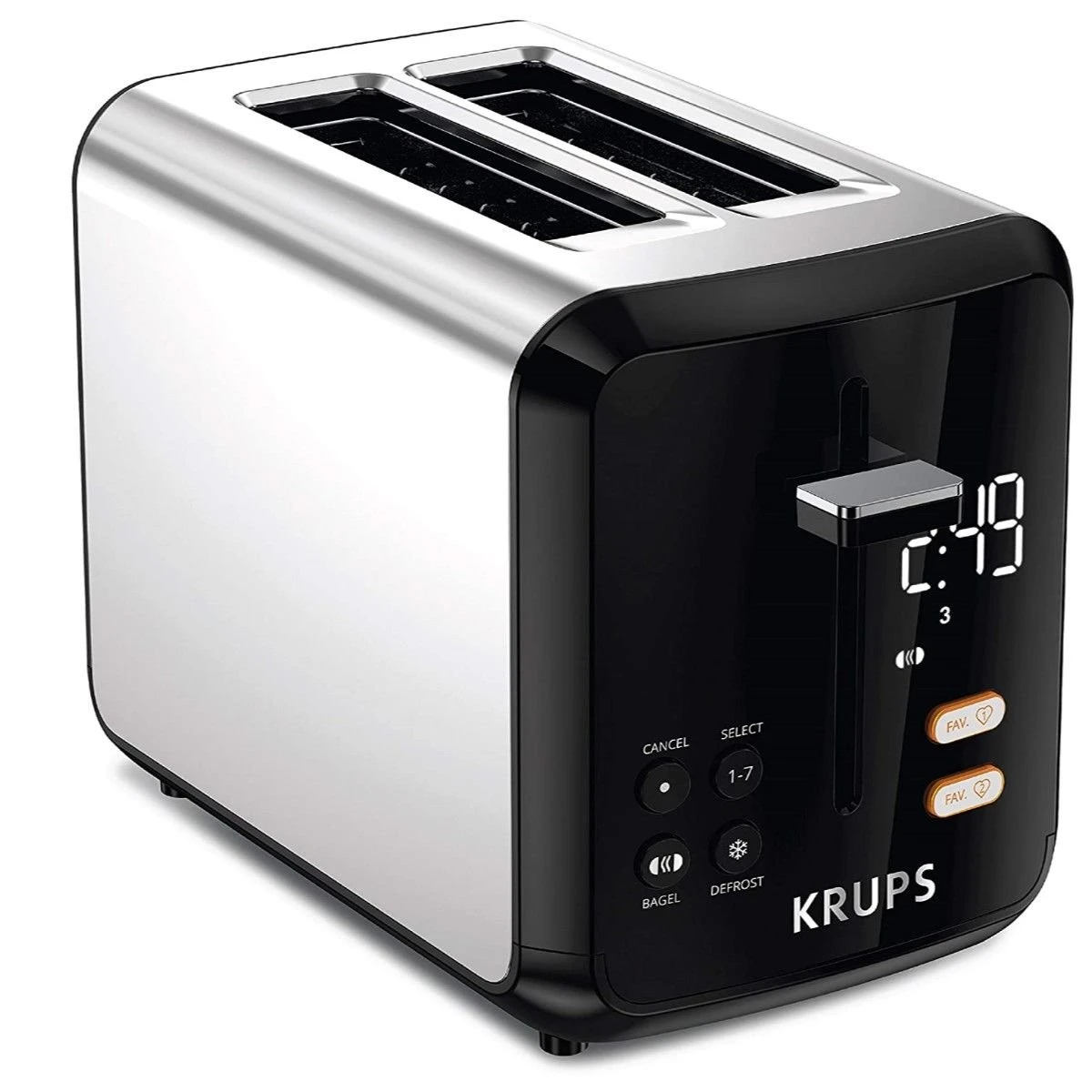 Krups 2-Slice My Memory Digital Toaster | Stainless Steel 1 Krups 2-Slice My Memory Digital Toaster | Stainless Steel