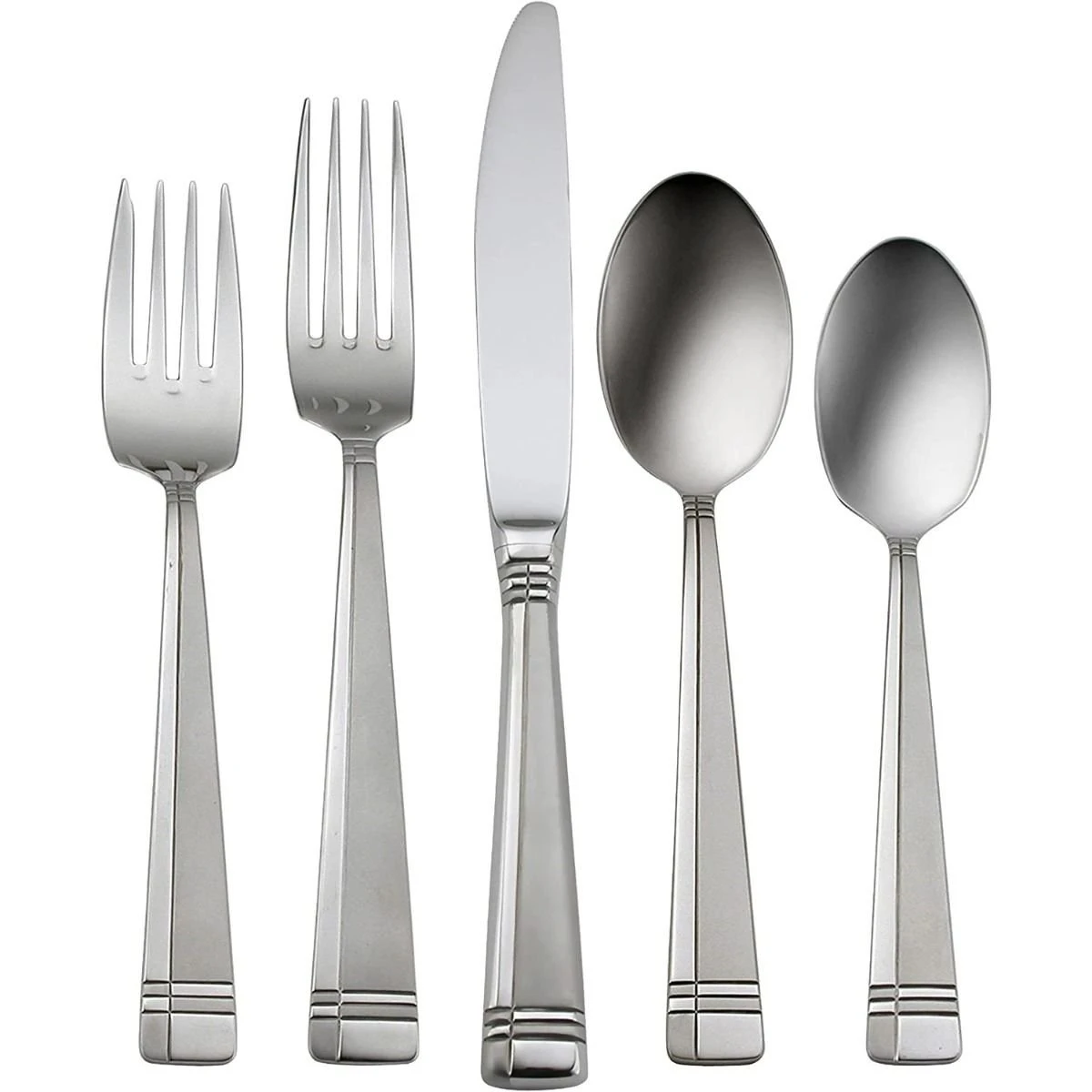 Oneida 18/0 Stainless Steel 45-Piece Flatware Set | Amsterdam 1 Oneida 18/0 Stainless Steel 45-Piece Flatware Set | Amsterdam