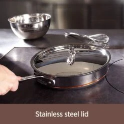All-Clad Copper Core 5-Ply Bonded Stainless Steel 3 Qt Saute Pan With Lid -Kitchen Tools Shop 71hu6xvbfql. ac sl1500 1