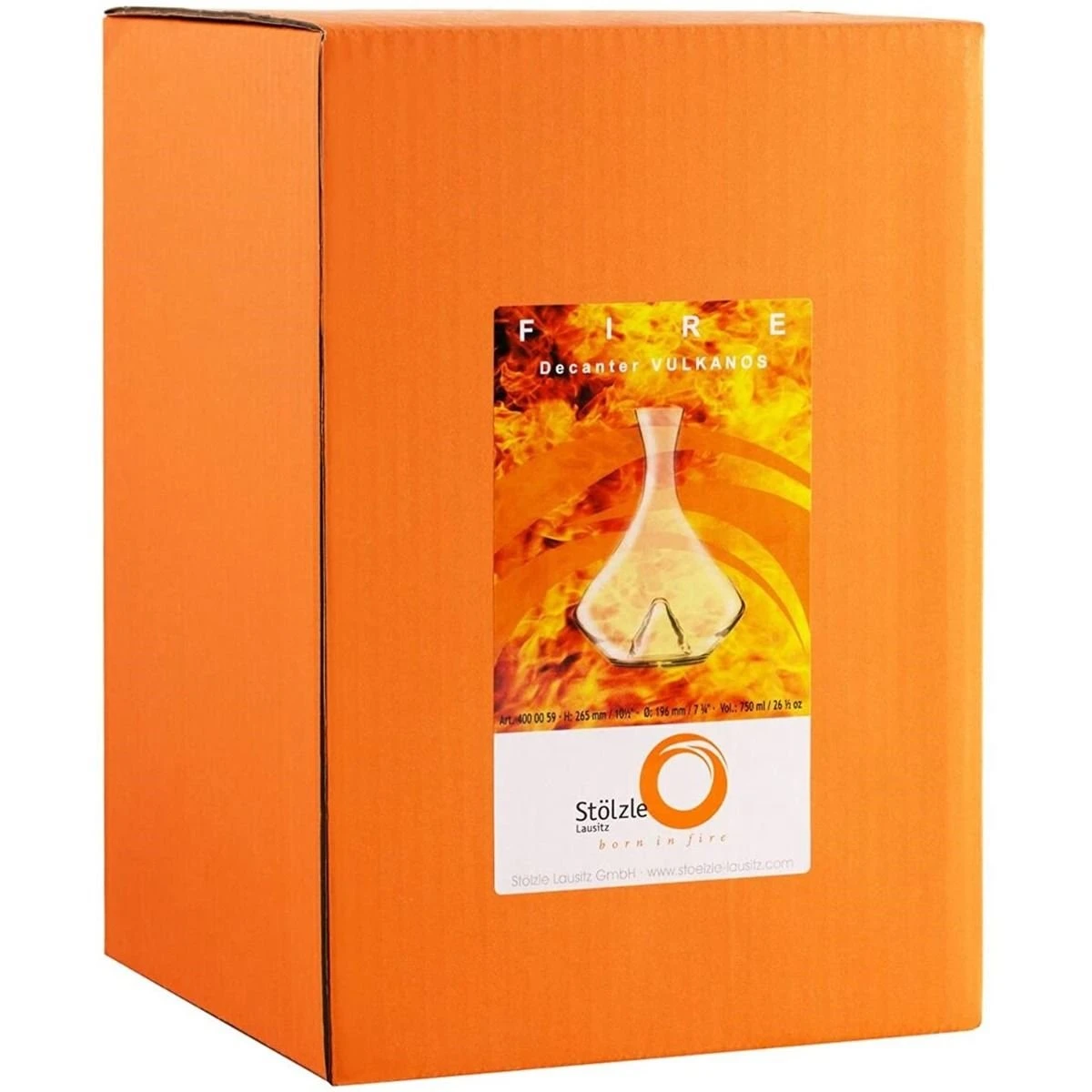 Stolzle 25.25oz Fire Decanter 2 Stolzle 25.25oz Fire Decanter - Image 2
