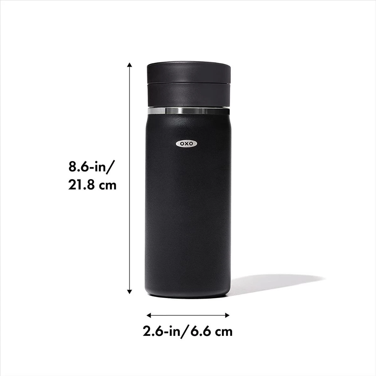 OXO Good Grips 16oz Thermal Mug Water Bottle | Onyx 5 OXO Good Grips 16oz Thermal Mug Water Bottle | Onyx - Image 5