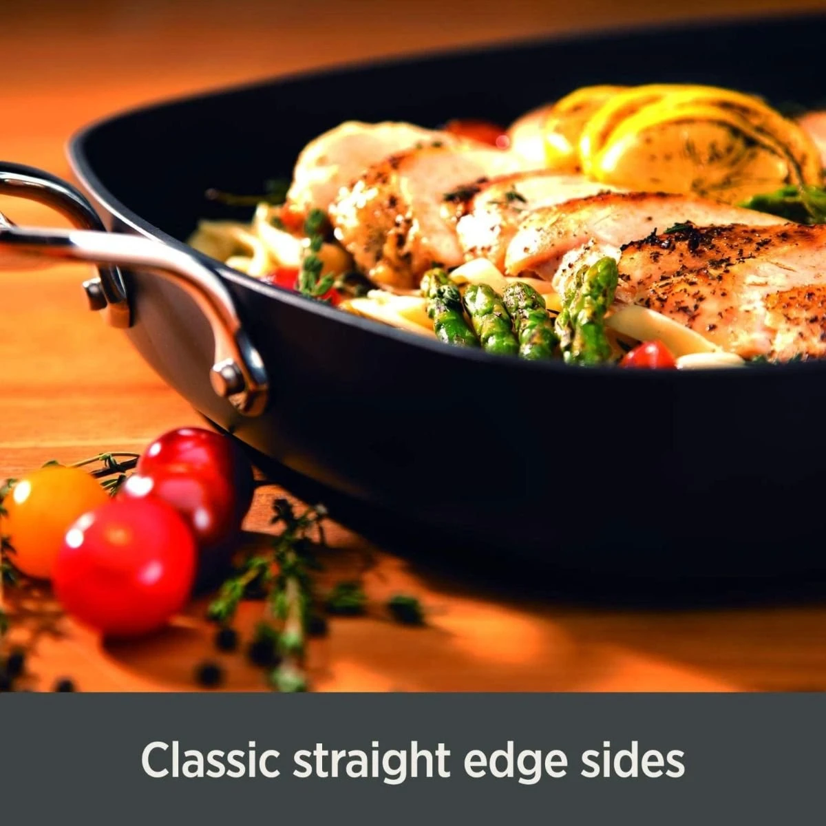 All-Clad Essentials Nonstick Hard Anodized Large Fry Pan & Sauce Pan Set 2 All-Clad Essentials Nonstick Hard Anodized Large Fry Pan & Sauce Pan Set - Image 2