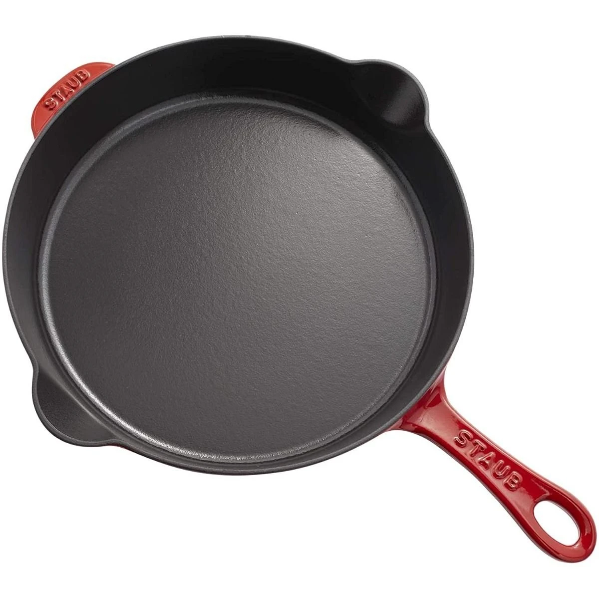 Staub 11'' Traditional Deep Skillet | Cherry Red 2 Staub 11'' Traditional Deep Skillet | Cherry Red - Image 2