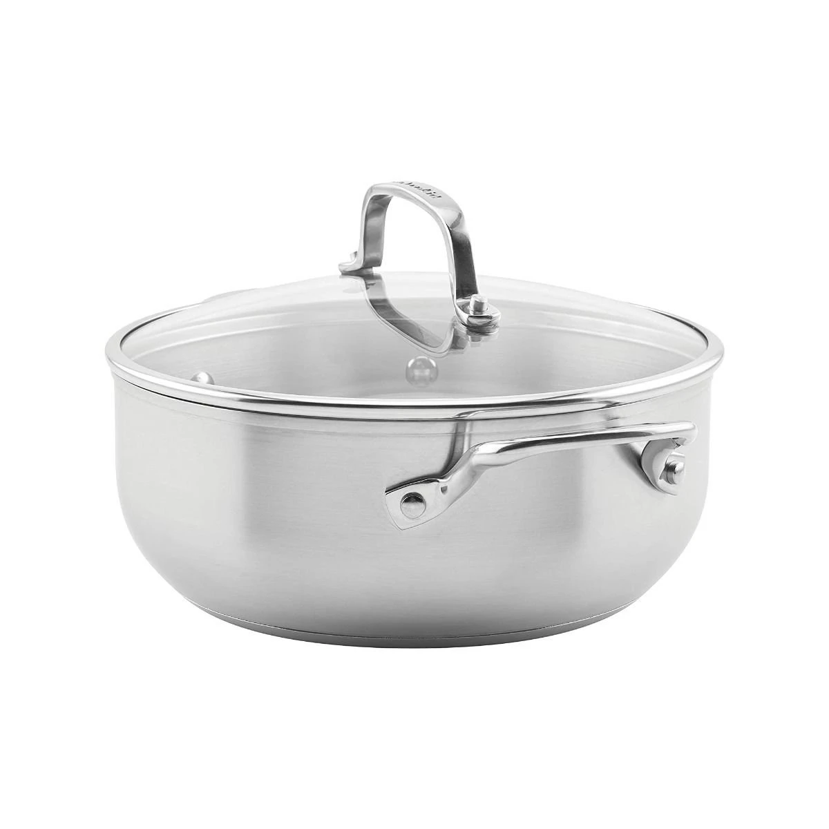 KitchenAid 4 Qt. Stainless Steel 3-Ply Casserole Dish/Pan With Lid 3 KitchenAid 4 Qt. Stainless Steel 3-Ply Casserole Dish/Pan With Lid - Image 3