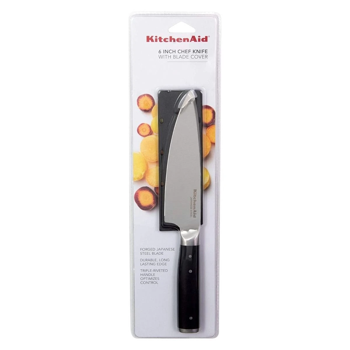 KitchenAid Gourmet Forged 6" Chef's Knife With Sheath 4 KitchenAid Gourmet Forged 6" Chef's Knife With Sheath - Image 4