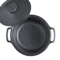 Emile Henry 6-Quart Sublime Stewpot | Graphite 8 Emile Henry 6-Quart Sublime Stewpot | Graphite -Kitchen Tools Shop 734760 sublime dutch oven top open