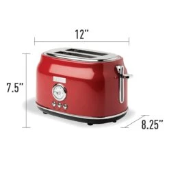 Haden Dorset 2-Slice Stainless Steel Toaster | Red 11 Haden Dorset 2-Slice Stainless Steel Toaster | Red -Kitchen Tools Shop 75001