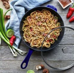 Staub 2.9 Qt Cast Iron Daily Pan | Dark Blue -Kitchen Tools Shop 750056187