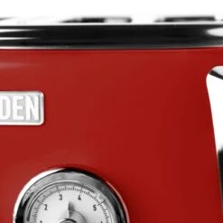 Haden Dorset 4-Slice Stainless Steel Toaster | Red -Kitchen Tools Shop 75040 dorset toaster detail3
