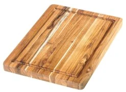TeakHaus Edge Grain Carving Board + Juice Canal (Rectangle) | 14" X 10" X 1"