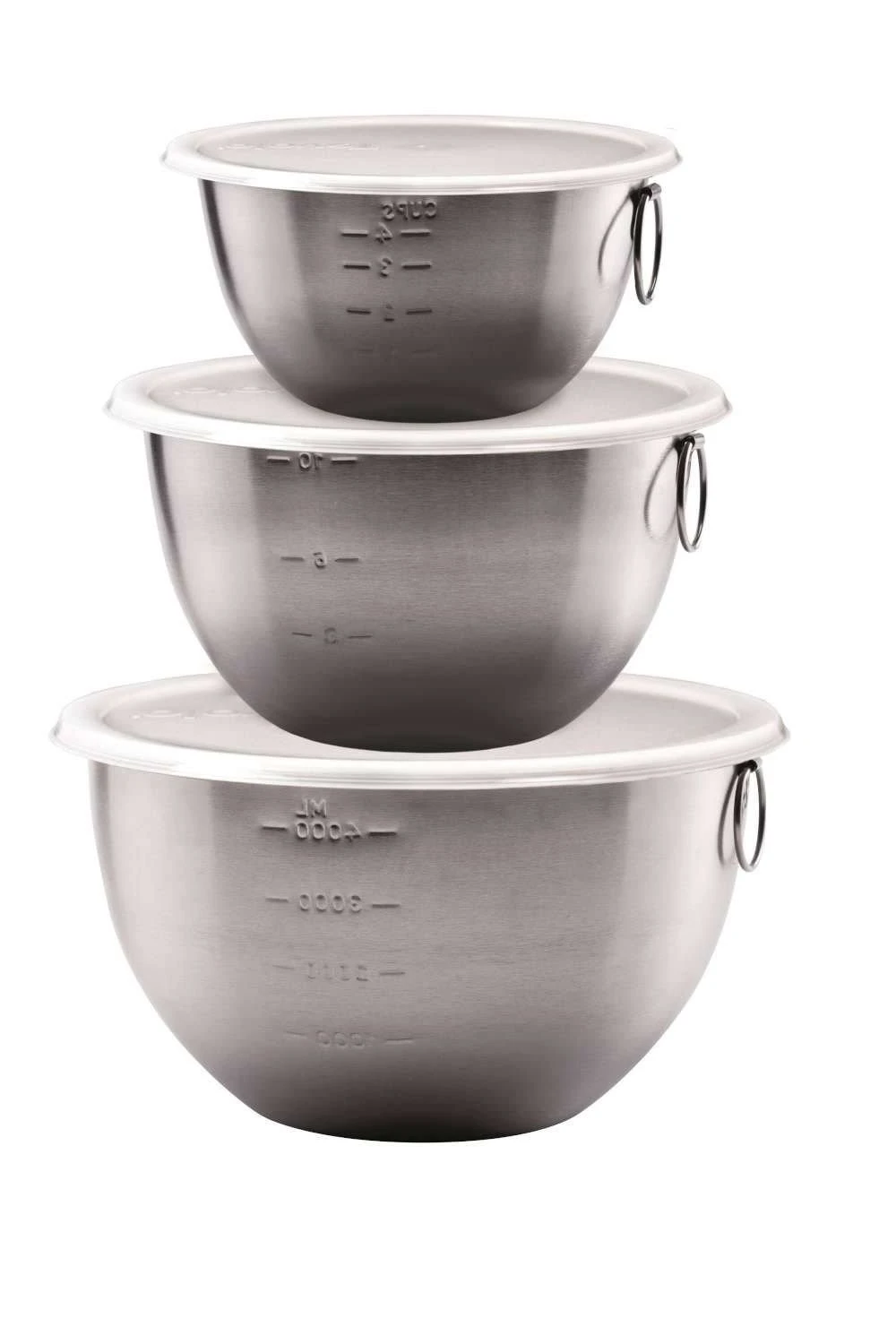 Tovolo Stainless Steel Mixing Bowls With Lids | Set Of 3 2 Tovolo Stainless Steel Mixing Bowls With Lids | Set Of 3 - Image 2
