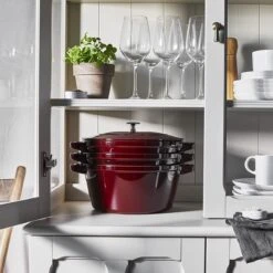 Staub Stackable Cocotte, Braiser, And Grill Pan With Lid | Grenadine 23 Staub Stackable Cocotte, Braiser, And Grill Pan With Lid | Grenadine -Kitchen Tools Shop 81 bhwkhd l. ac sl1500
