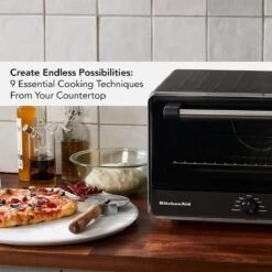 KitchenAid Digital Countertop Oven With Air Fry | Black Matte -Kitchen Tools Shop 815pkdkuybl. ac sl1500