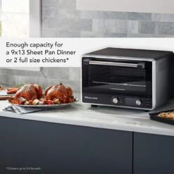 KitchenAid Digital Countertop Oven With Air Fry | Black Matte -Kitchen Tools Shop 819gxpace6l. ac sl1500