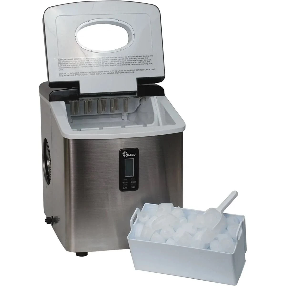 Chard Stainless Steel Portable Ice Maker 2 Chard Stainless Steel Portable Ice Maker - Image 2