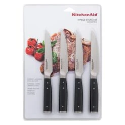 KitchenAid Gourmet Forged 4-Piece 4.5" Steak Knife Set | Serrated -Kitchen Tools Shop 81enlqilckl. ac sl1500