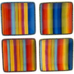 Certified International 6" Canape Plate (Set Of 4) | Sierra