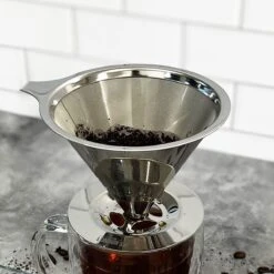 Escali London Sip 1-4 Cup Coffee Dripper | Stainless Steel -Kitchen Tools Shop 81flxgkunkl. ac sl1500