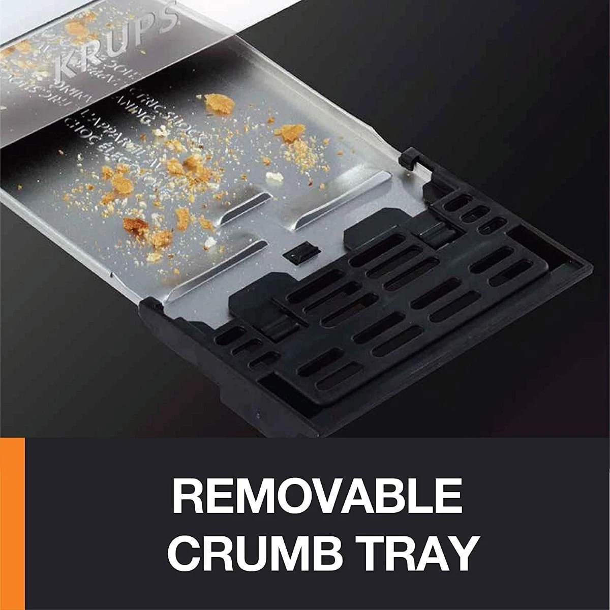 Krups 2-Slice Breakfast Toaster | Brushed Chrome & Stainless Steel 5 Krups 2-Slice Breakfast Toaster | Brushed Chrome & Stainless Steel - Image 5