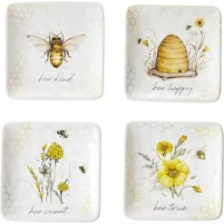 Certified International 6" Canape Plate (Set Of 4) | Bee Sweet