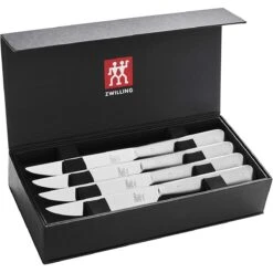 Zwilling J.A. Henckels Porterhouse Stainless Steel Steak Knife Set In Gift Box | 8-Piece -Kitchen Tools Shop 81por slnal. ac sl1500
