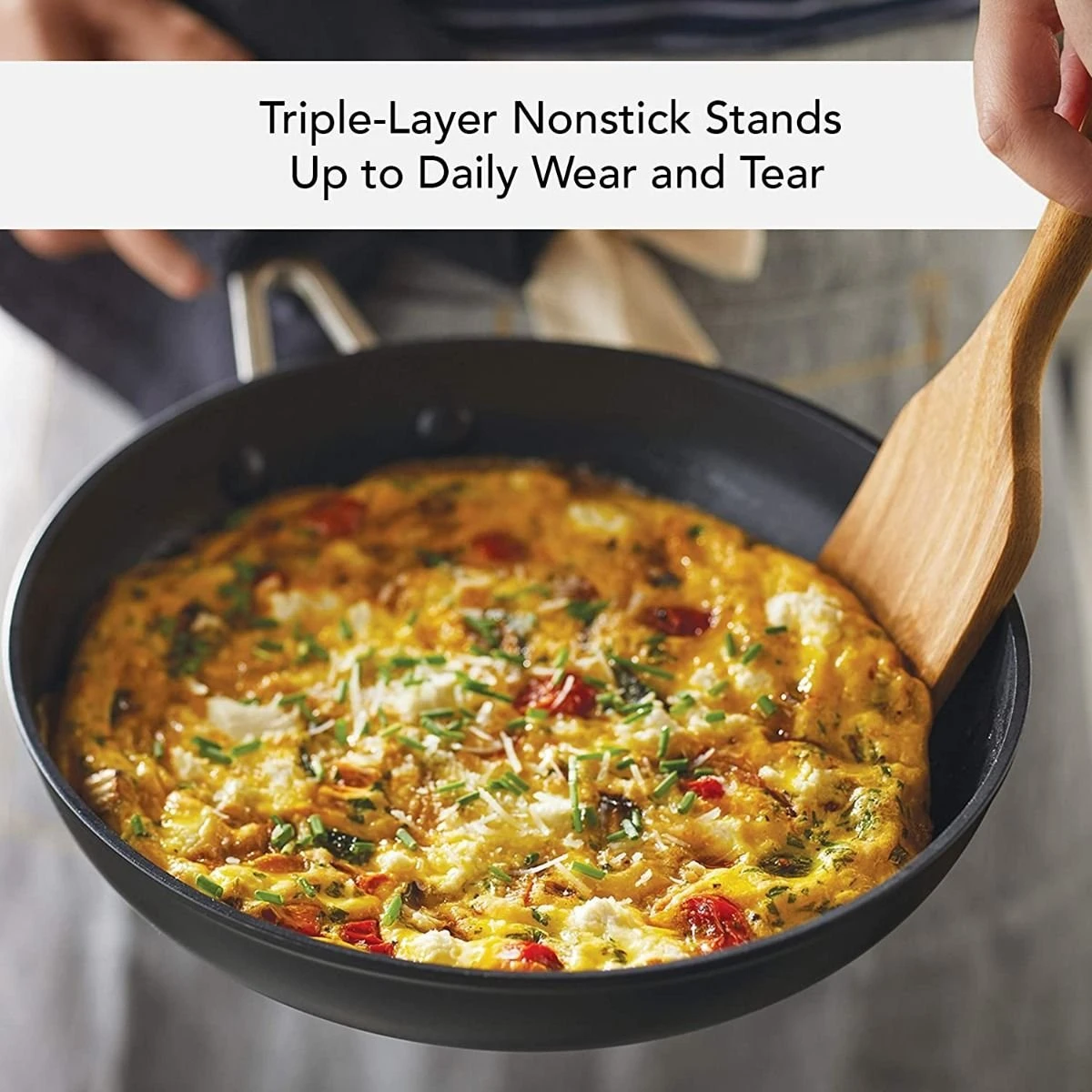 KitchenAid 10" Hard Anodized Induction Fry Pan With Lid | Nonstick 8 KitchenAid 10" Hard Anodized Induction Fry Pan With Lid | Nonstick - Image 8