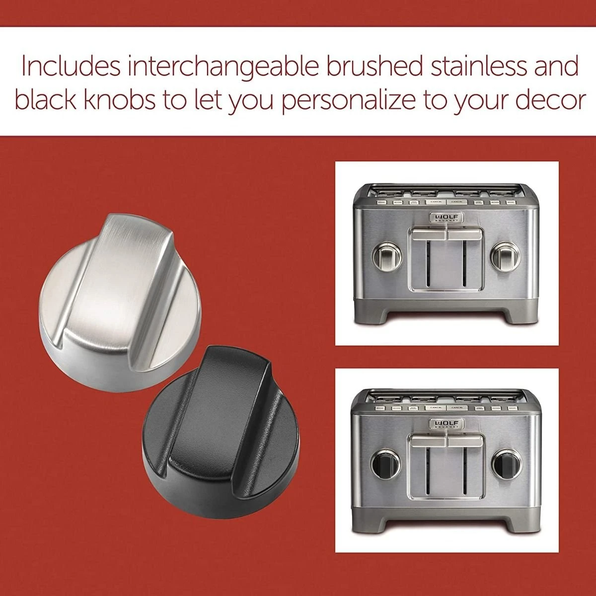 Wolf Gourmet 4-Slice Toaster | Silver Knobs 6 Wolf Gourmet 4-Slice Toaster | Silver Knobs - Image 6