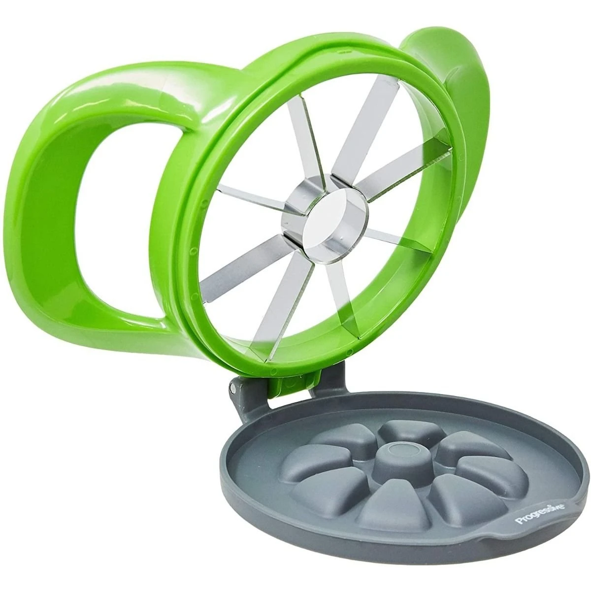 Progressive Apple Corer/Slicer Stainless Steel - Green/Gray 2 Progressive Apple Corer/Slicer Stainless Steel - Green/Gray - Image 2