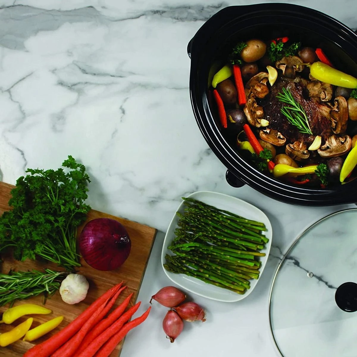 Nesco 6-Quart Slow Cooker | Stainless Steel 4 Nesco 6-Quart Slow Cooker | Stainless Steel - Image 4