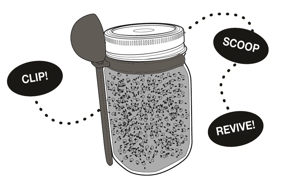 Fox Run Jarware Coffee Spoon Clip - Black 4 Fox Run Jarware Coffee Spoon Clip - Black - Image 4