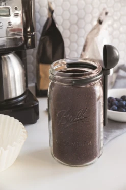 Fox Run Jarware Coffee Spoon Clip - Black 9 Fox Run Jarware Coffee Spoon Clip - Black -Kitchen Tools Shop 82652 fox run jarware coffee spoon clip black lifestyle