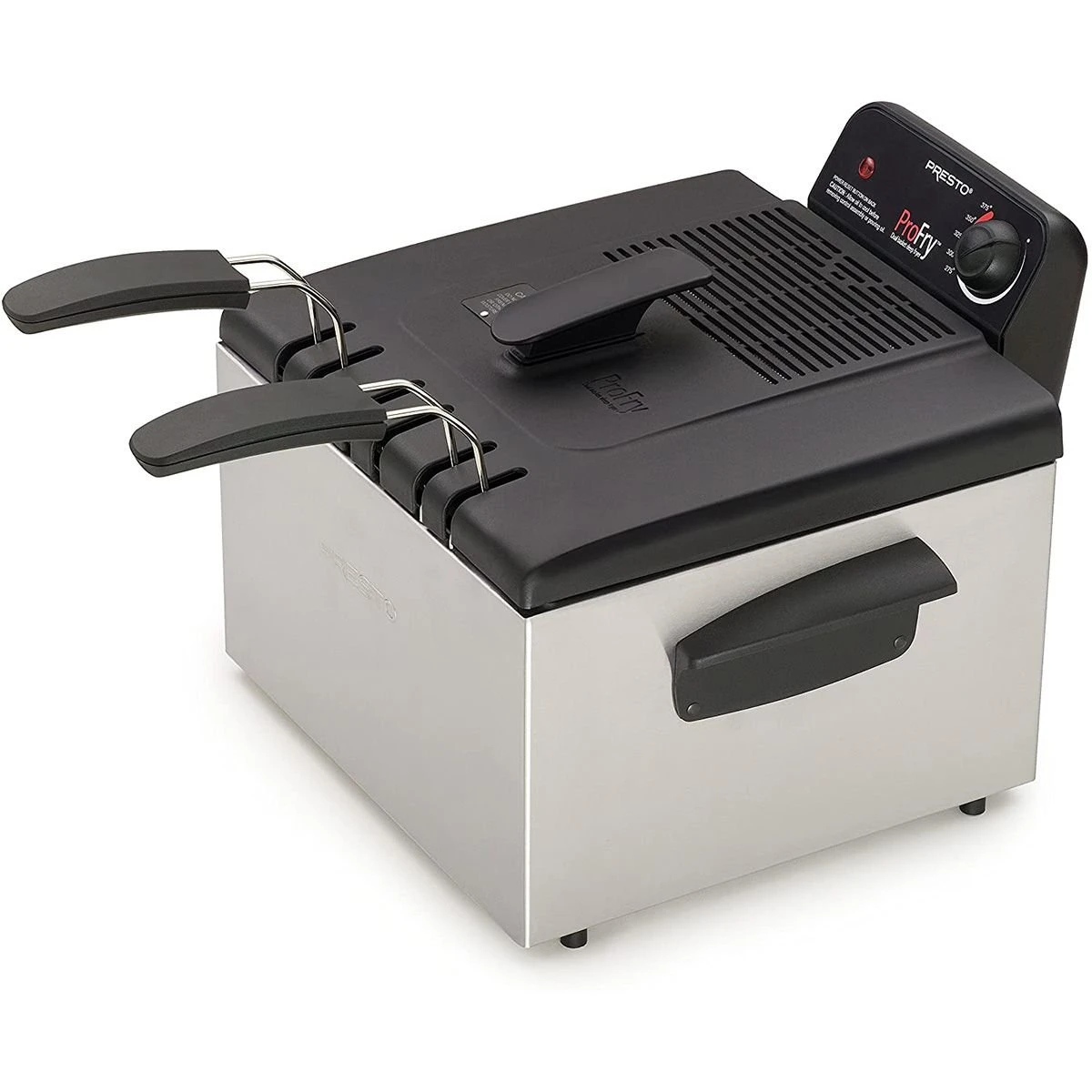 Presto® 5 Qt. Stainless Steel Dual Basket ProFry® Immersion Element Deep Fryer 2 Presto® 5 Qt. Stainless Steel Dual Basket ProFry® Immersion Element Deep Fryer - Image 2