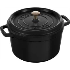 Staub 5 Qt Tall Cocotte | Black