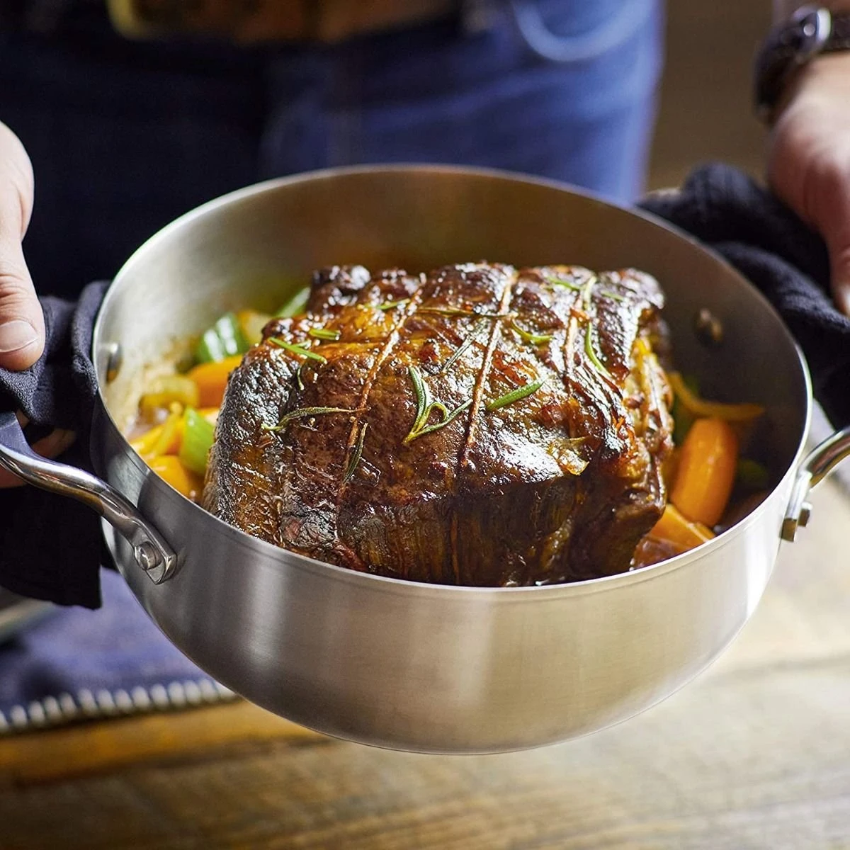 KitchenAid 4 Qt. Stainless Steel 3-Ply Casserole Dish/Pan With Lid 7 KitchenAid 4 Qt. Stainless Steel 3-Ply Casserole Dish/Pan With Lid - Image 7