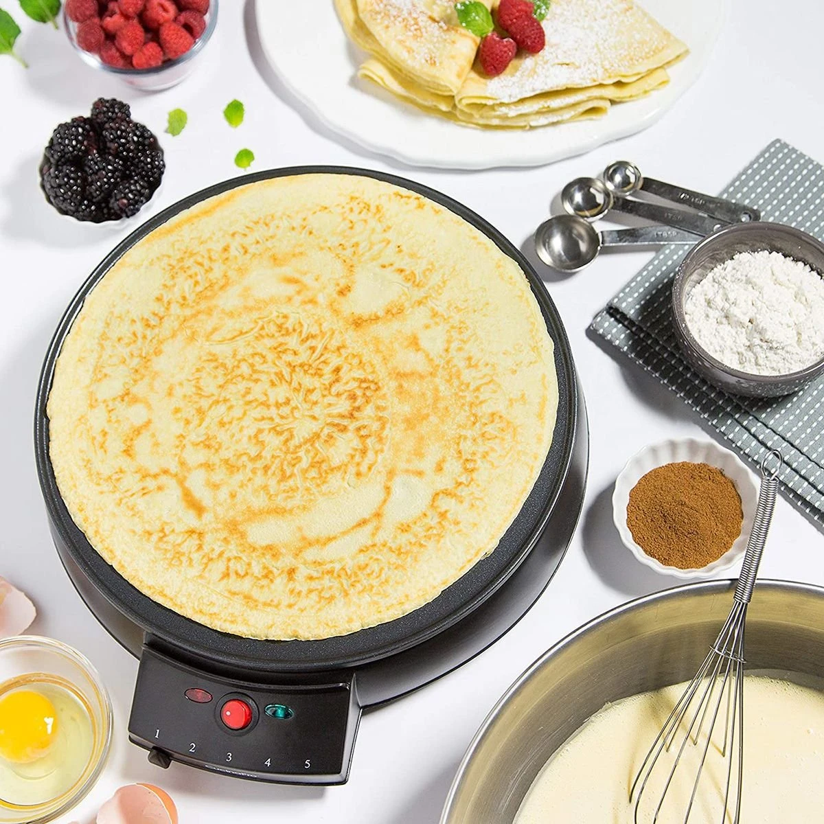 CucinaPro 12" Electric Griddle & Crepe Maker CP1448 3 CucinaPro 12" Electric Griddle & Crepe Maker CP1448 - Image 3