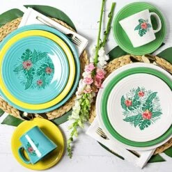 Fiesta® 15oz Tapered Mugs Set Of 4 | Aloha (White) 8 Fiesta® 15oz Tapered Mugs Set Of 4 | Aloha (White) -Kitchen Tools Shop aloha overall