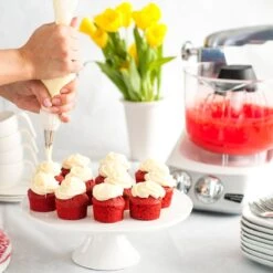 Ankarsrum Original 6230 Model Stand Mixer | Gloss White -Kitchen Tools Shop ankarsrum red velvet cupcake 3