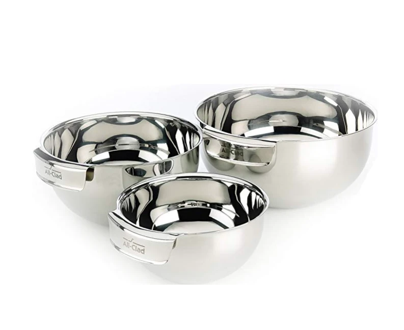 All-Clad D3 Stainless Steel Compact Cookware & Mixing Bowl Set | 8-Piece 3 All-Clad D3 Stainless Steel Compact Cookware & Mixing Bowl Set | 8-Piece - Image 3