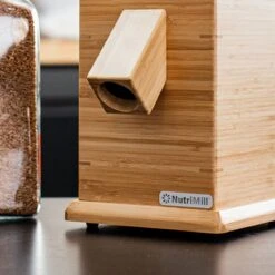 NutriMill Harvest Grain Mill | Cayenne Red Trim 18 NutriMill Harvest Grain Mill | Cayenne Red Trim -Kitchen Tools Shop bamboodetail