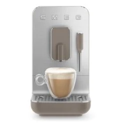 SMEG Fully Automatic Coffee Machine With Steamer | Taupe -Kitchen Tools Shop bcc02tpmus 9 1
