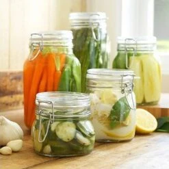 Bormioli Rocco 1.5L Swing Top Fido Canning Jars | 6-pack -Kitchen Tools Shop bormioli rocco fido canning jar 1 liter lifestyle 1 149220m04321991 1 2