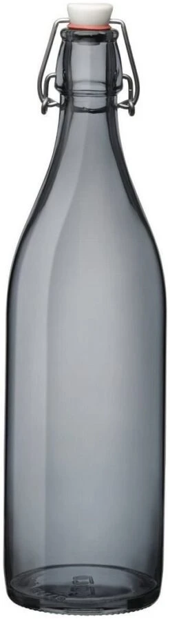 Bormioli Rocco 33.75oz Swing Top Giara Glass Bottle | Gray